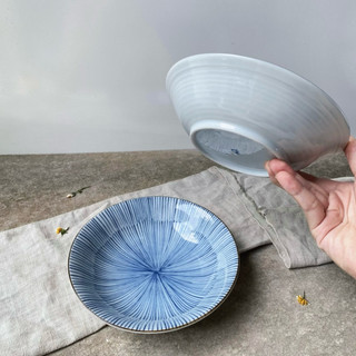 Dĩa Sâu Lòng Gốm Lam - Gốm Nhật 2hand