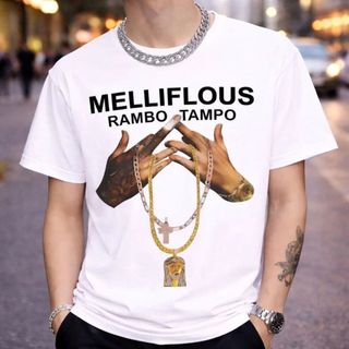 Áo Thun Nam Nữ Form Rộng In Hình Bàn Tay Đeo Dây Chuyền Streetwear Cá Tính Chất Cotton Mềm Mát