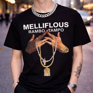 Áo Thun Nam Nữ Form Rộng In Hình Bàn Tay Đeo Dây Chuyền Streetwear Cá Tính Chất Cotton Mềm Mát