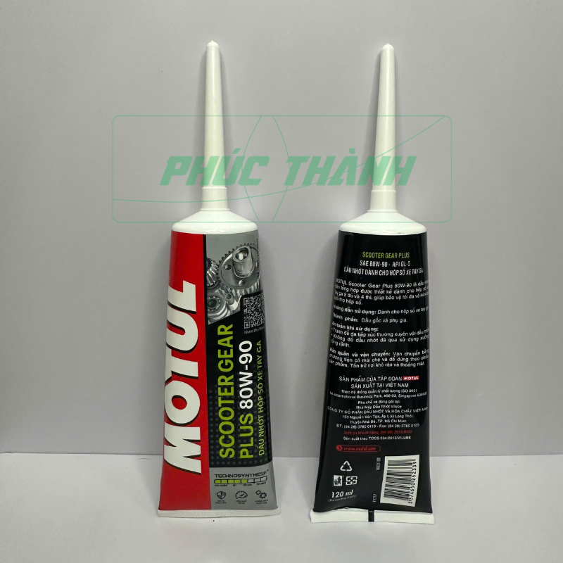 Nhớt Láp, Nhớt Hộp Số Xe Tay Ga MOTUL SCOOTER GEAR PLUS 80W90 120ml - Chính Hãng