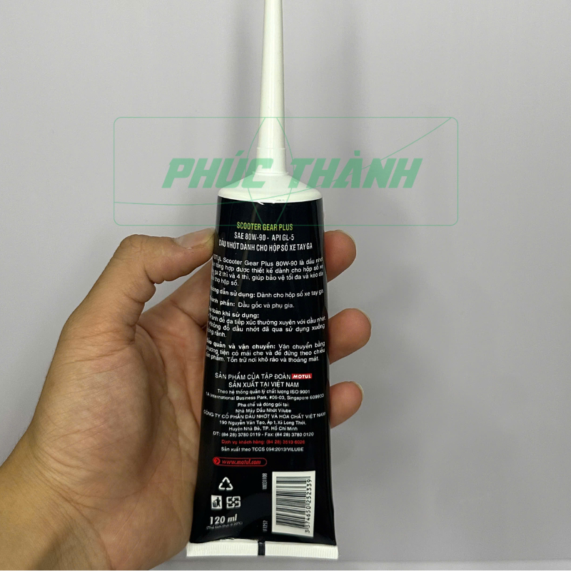 Nhớt Láp, Nhớt Hộp Số Xe Tay Ga MOTUL SCOOTER GEAR PLUS 80W90 120ml - Chính Hãng