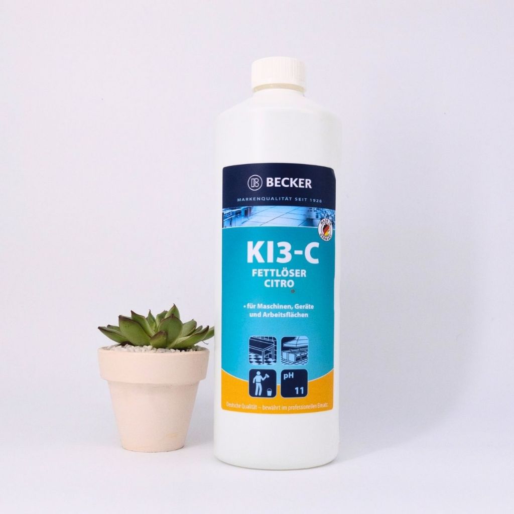[Nhập khẩu Đức]  Nước tẩy dầu mỡ hương chanh Becker KI3-C - pH 11