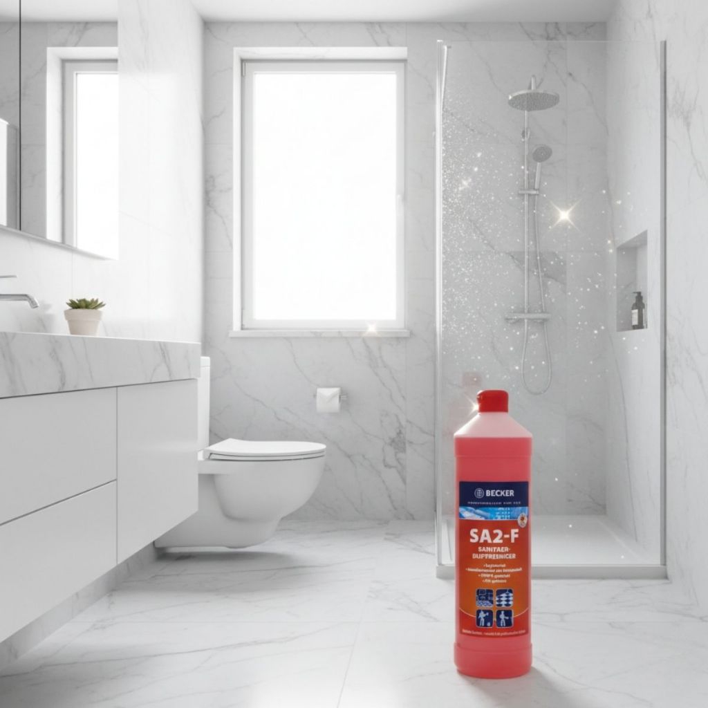 [Nhập khẩu Đức] Nước lau nhà vệ sinh & Dưỡng bóng với mùi hương tinh tế Becker SA2-F - pH 2.2 (Bóng kính, khử mùi, thơm)