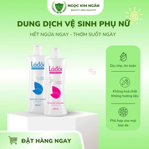 Dung dịch vệ sinh phụ nữ LÁ ĐÔI dạng sữa - Giúp làm sạch, giảm mùi hôi và ngừa viêm nhiễm pk