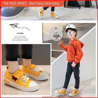Giày Vải Thể Thao Cho Bé Trai & Bé Gái đế chống trơn trượt size 26-37