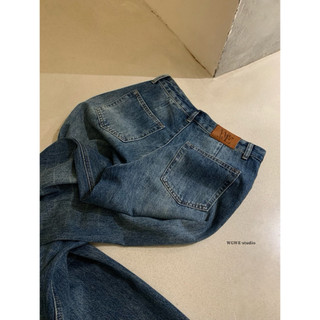 𝐏𝐡𝐢𝐞𝐧 𝐖𝐆𝐖𝐄 | (Sẵn) w9281 Quần Jean Ống Suông Loe Rách Phong Cách