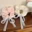 Dây buộc tóc Scrunchies phối ren nơ ngọt ngào phong cách Hàn Quốc