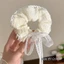 Dây buộc tóc Scrunchies phối ren nơ ngọt ngào phong cách Hàn Quốc