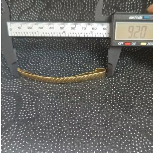 K0291-KẸP TÓC MADE IN FRANCE – DẠNG THANH CONG – VÂN XOẮN ÁNH VÀNG 9.2CM
