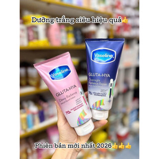 Sữa Dưỡng Thể Vaseline Gluta-Hya Serum Burst Dưỡng Ẩm – Hỗ Trợ Làm Sáng Da – Nhiều Phân Loại