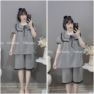 Bộ bầu - bộ sau sinh - BỘ LỬNG KẺ CỔ LÁ-7  Màu, áo có khoá kéo, quần có chun chỉnh { Freeship }