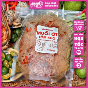 Bánh Tráng Muối Ớt Tôm Khô túi 500gr - Ăn vặt Su Xoắn