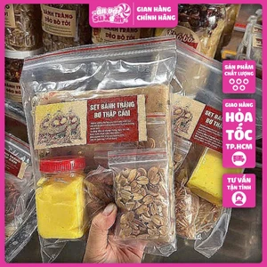 Set Bánh Tráng Cuộn Bơ Thập Cẩm Full Topping 420gr - Ăn vặt Su Xoắn