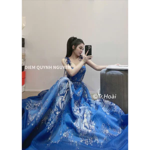 Đầm 2 dây ZMM đính bứm cúp ngực nàng tiên cá Thảo Hàn