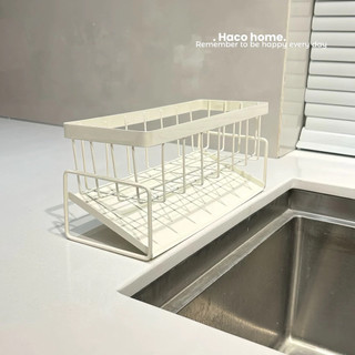 Giá Để Đồ Rửa Bát Khung Thép Sơn Chống Gỉ Chắc Chắn Có Khay Tự Thoát Nước, Kệ Đựng Giẻ Rửa Chén