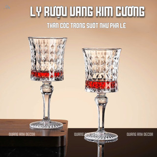 Tổng hợp ly thủy tinh pha lê cao cấp kiểu Pháp| Ly sâm panh, ly rượu vang phong cách cổ điển