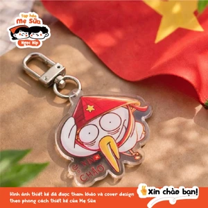 Móc khóa Mica "Xin Chào" - Món quà nhỏ mang linh hồn Việt 🇻🇳