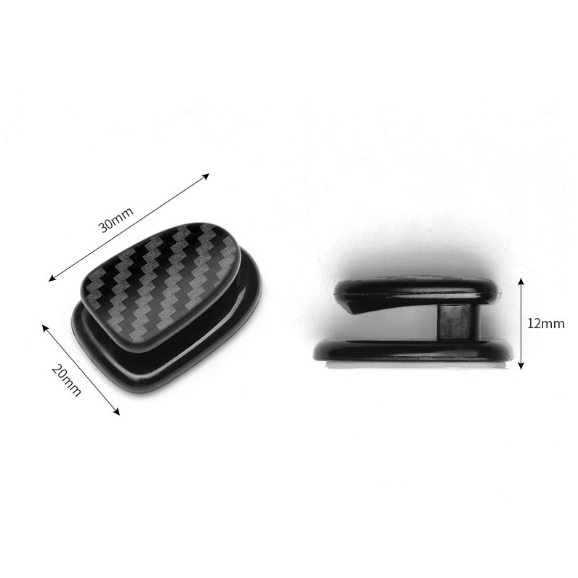 Combo 4 Chiếc Móc Treo Nội Thất Ô Tô Sợi Carbon Cao Cấp – Móc Treo Taplo Phụ, Keo Dán Không Dấu, Chịu Lực Tốt CobakAuto