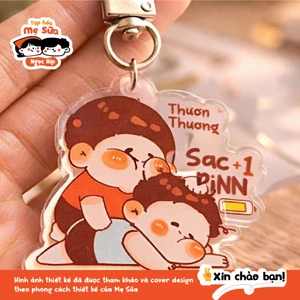 Móc khóa Mica "Thương Thương" – Phụ kiện nạp đầy tình yêu từ Mẹ Sữa 🔋✨