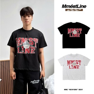 Áo thun MMESTLINE "NEW YORK" form Boxy chất liệu Premium Cotton in lụa Trame
