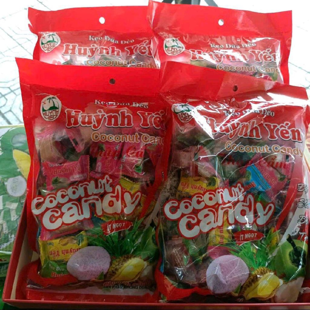 Kẹo dừa dẻo thập cẩm Huỳnh Yến túi ( 500g )-- đặc sản Bến Tre