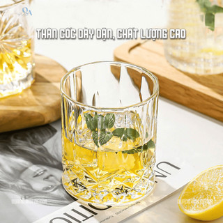 (TH | 6 LY) Ly ROCK thủy tinh, ly WHISKY | Cốc uống rượu ngoại, wine glass | Ly rượu mạnh, CHIVAS
