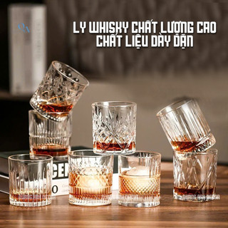 (Loại Đẹp) Ly ROCK thủy tinh, ly WHISKY | Cốc uống rượu ngoại, wine glass | Ly rượu mạnh, CHIVAS
