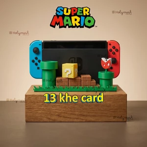 Đế trưng bày Nintendo Switch Mario có 13 slot chứa card game - Dock Nintendo Switch Mario - Holymesh