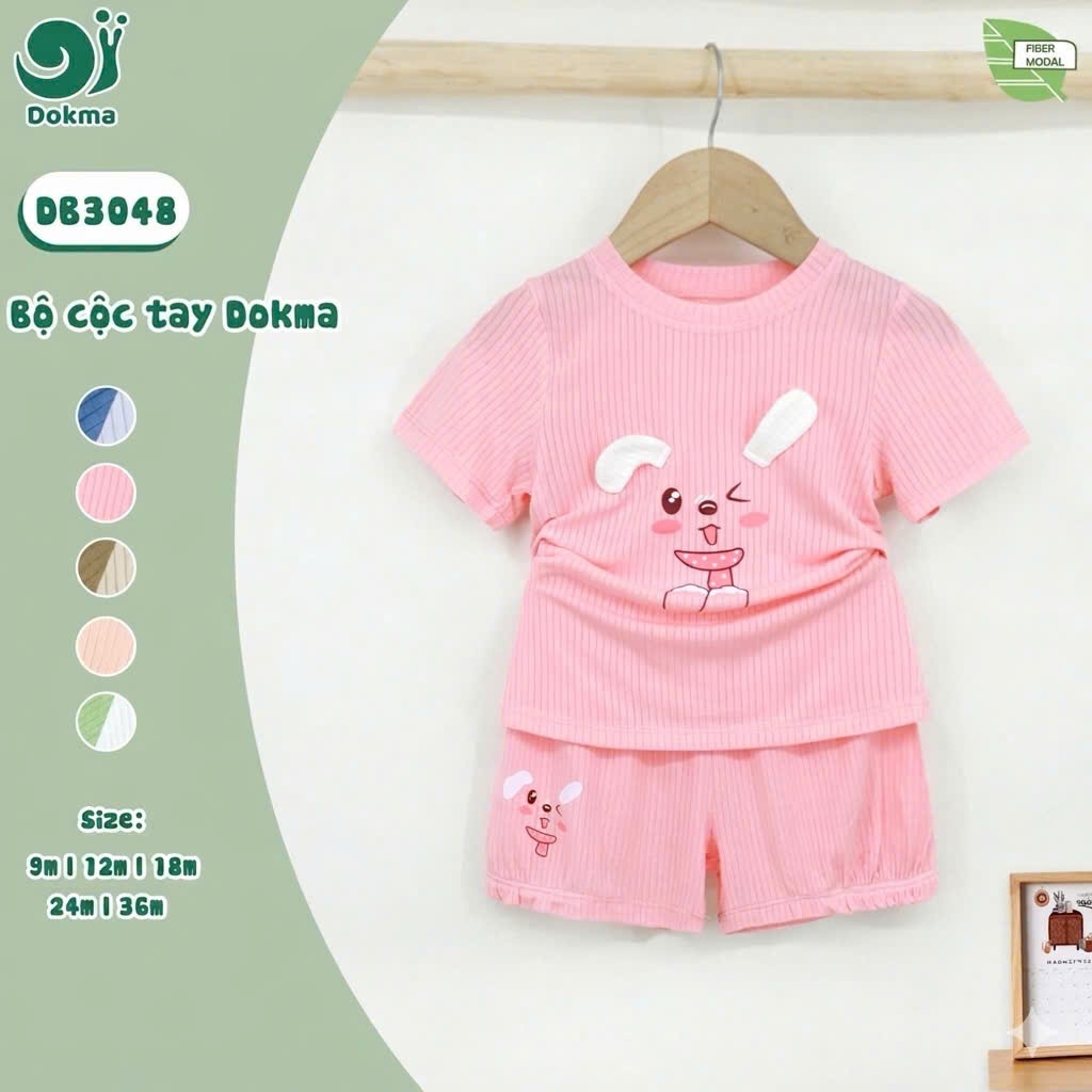 (8-13kg, 6-36M) Bộ Cộc Tay Dokma Mềm Mát Cho Bé JB020 JB022 DB1488 DB1603 DB3048 DB2880