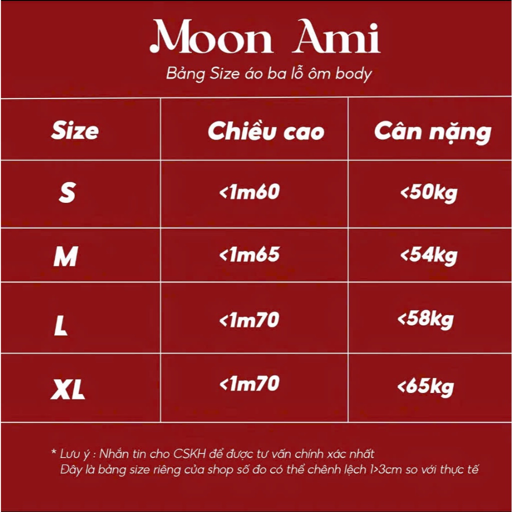 Áo ba lỗ nữ (không có mút) cotton mát MOON AMI dây bản to