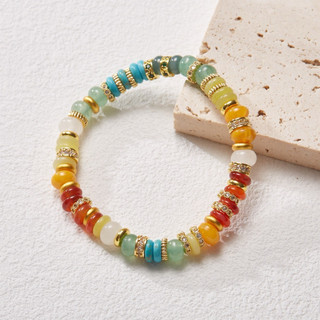 [ Chuẩn Đá Tự Nhiên ] Vòng Tay Đá Quý Dopamine Nhiều Màu Sắc freesize  - Chou Jewelry