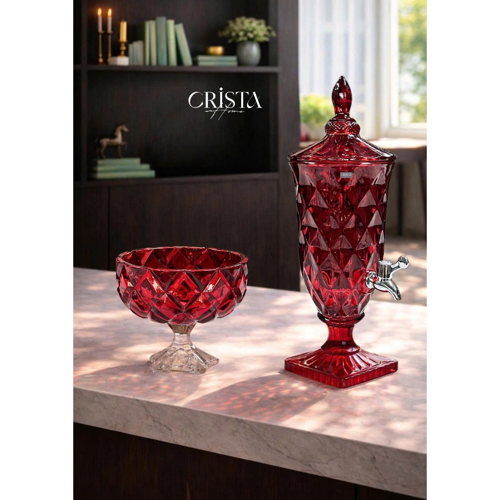 BỘ SƯU TẬP THỦY TINH ĐỎ CARO CRISTA HOME CAO CẤP