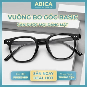 Mắt kính nam nữ không độ,kính mắt thời trang phong cách Hàn Quốc chống ánh sáng xanh và tia UV400 thay được cận 088