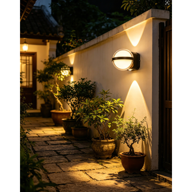 Đèn Tường LED Hình Cầu Cao Cấp, Ánh Sáng Ấm 3000K 12W, Đèn Trang Trí Phòng Ngủ Hành Lang Hiện Đại
