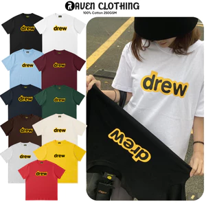 Áo Thun Drew House Basic Cao Cpấ - 100% Cotton 250GSM Nam Nữ Oversize