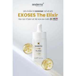 Sesderma Exoses The Elixir 30ml - Tinh chất chiết tế bào gốc Exosome sửa chữa, tân tạo tế bào và trẻ hoá đa chiều 30ml