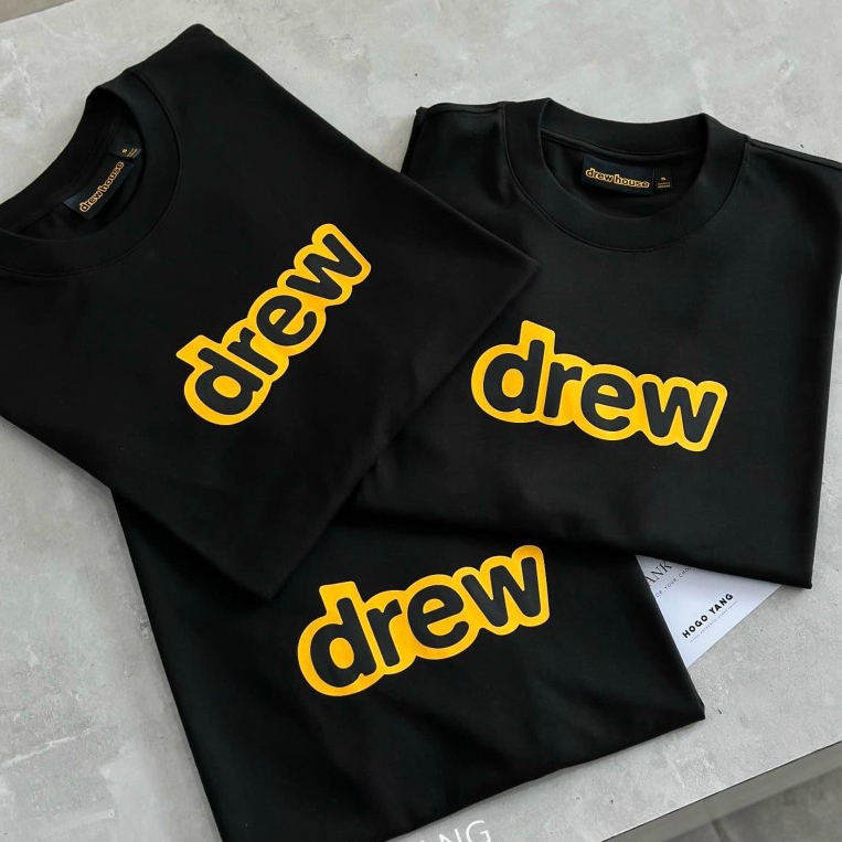 [Full Tag] Áo Thun Drew House Basic Cao Cpấ - 100% Cotton 250GSM Nam Nữ Oversize