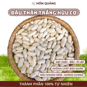 Đậu Tây Trắng Hữu Cơ Hồn Quảng [NON-GMO] – Đậu Thận Trắng - Bở Bùi, Dễ Nấu Bò Kho, Sữa Hạt