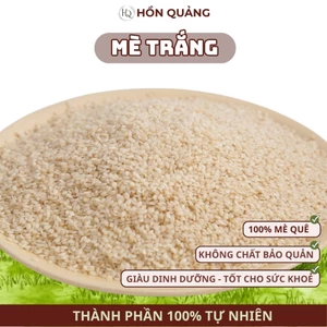 Mè Trắng Hữu Cơ Hồn Quảng - Vừng Tách Vỏ Nguyên Hạt, Làm Sữa, Nấu Chè, Muối Vừng