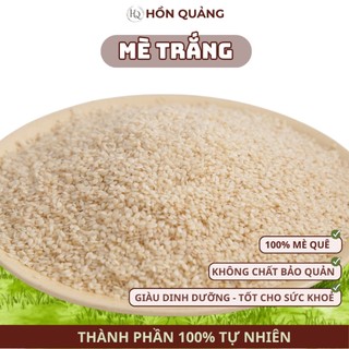 Mè Trắng Hữu Cơ Hồn Quảng - Vừng Tách Vỏ  Nguyên Hạt, Làm Sữa, Nấu Chè, Muối Vừng