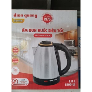 Ấm Siêu Tốc Inox Điện Quang 1.8L. Ấm Đun Nước Nhanh, Tự Ngắt. Tay Cầm Cách Nhiệt.