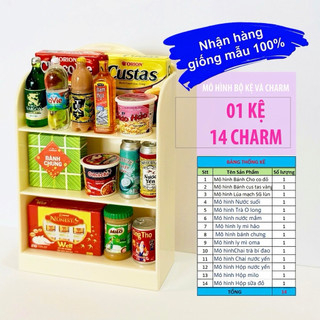 Mô hình thu nhỏ l Bộ kệ và charm trang trí nhà búp bê