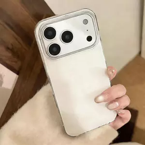 Hai lớp màu trắng cho trường hợp iPhone 17promax cứng trường hợp 15plus mới