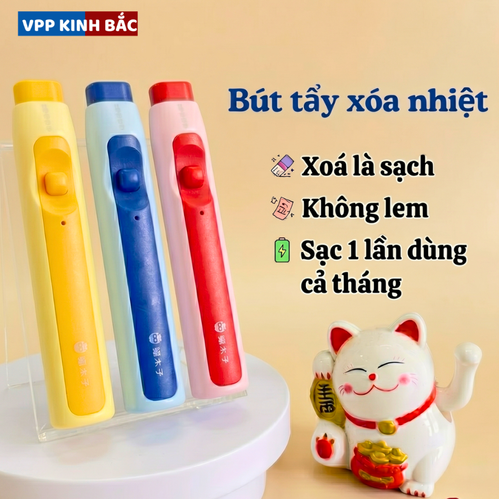 Siêu phẩm Bút Tẩy Xóa #1 điện tử[ MỚI 2026 ] Chuyên dùng cho mực xoá, tặng 2 bút máy/ bút bi xóa, không tẩy mực in