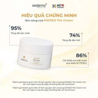 Sesderma Exoses The Cream 50ml - Kem dưỡng chiết tế bào gốc Exosome sửa chữa, tân tạo tế bào và trẻ hoá đa chiều 50ml