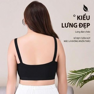Áo Hai Dây Lộ Rốn Nâng Ngực Chống Chảy Xệ - Đệm Ngực Cố Định, Co Giãn Thoáng Khí (Đủ Size Lớn)