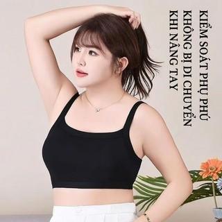 Áo Hai Dây Lộ Rốn Nâng Ngực Chống Chảy Xệ - Đệm Ngực Cố Định, Co Giãn Thoáng Khí (Đủ Size Lớn)