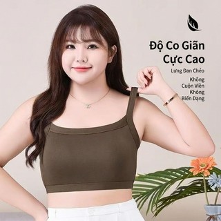 Áo Hai Dây Lộ Rốn Nâng Ngực Chống Chảy Xệ - Đệm Ngực Cố Định, Co Giãn Thoáng Khí (Đủ Size Lớn)