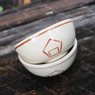Chén Soup Cao Cấp Vẽ Cá Ba Đuôi/Măng Cụt/Cá Xanh/Chỉ/Phết/Hoa Đường Kính 10cm - Gốm Xưa Lái Thiêu Cho Người Hoài Niệm