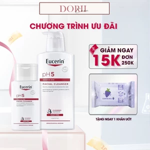 Eucerin Sữa Rửa Mặt Dịu Nhẹ pH5 Facial Cleanser 100ml/400ml
